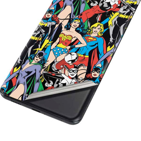 DC Comics Wonder Woman DC Bombshells Characters Pattern Galaxy S21 Ultra 5G Skin